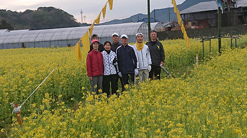 2020年3月 1日　古賀市の菜の花畑にて