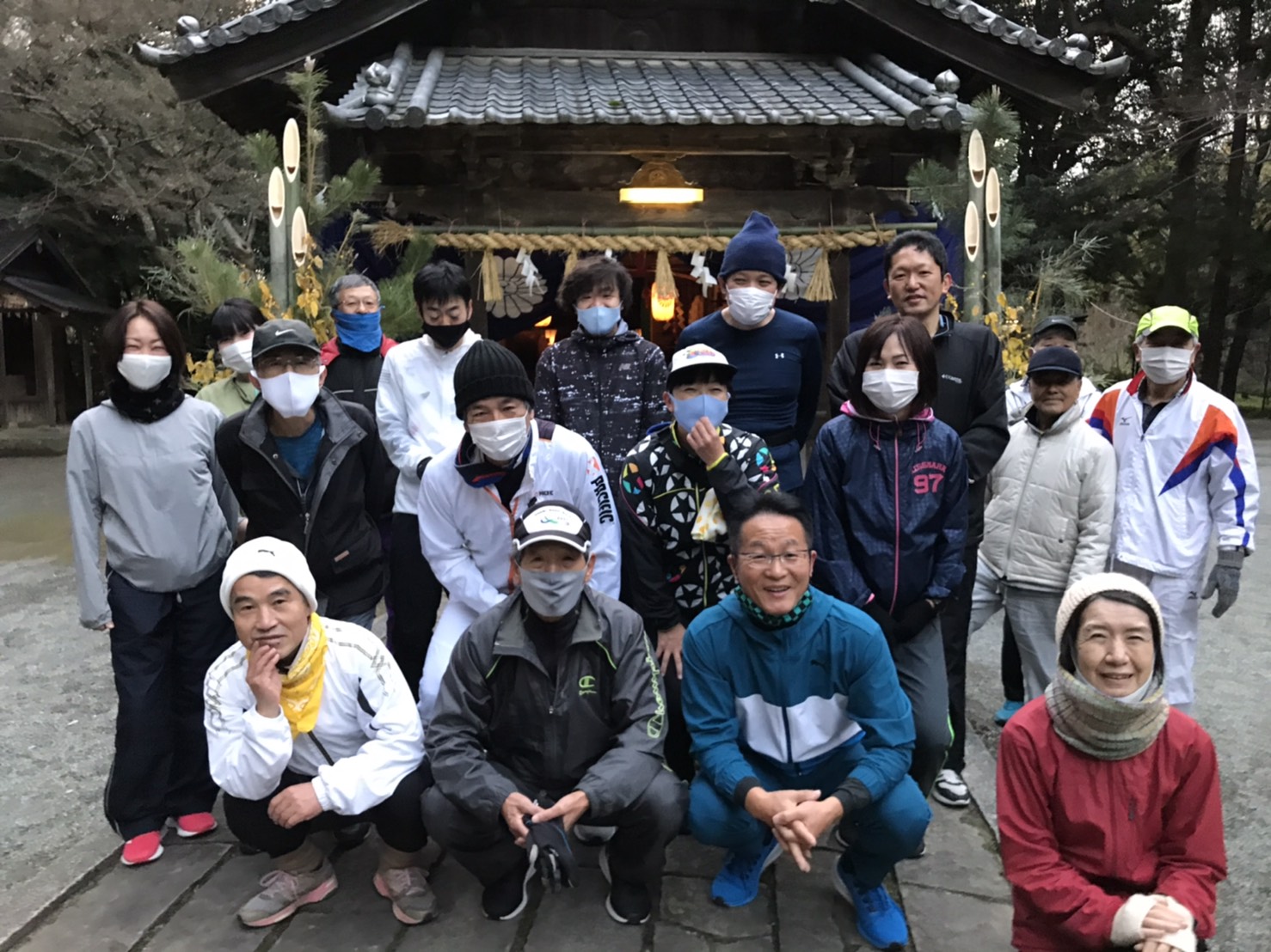 2021年1月1日　五所八幡宮にて