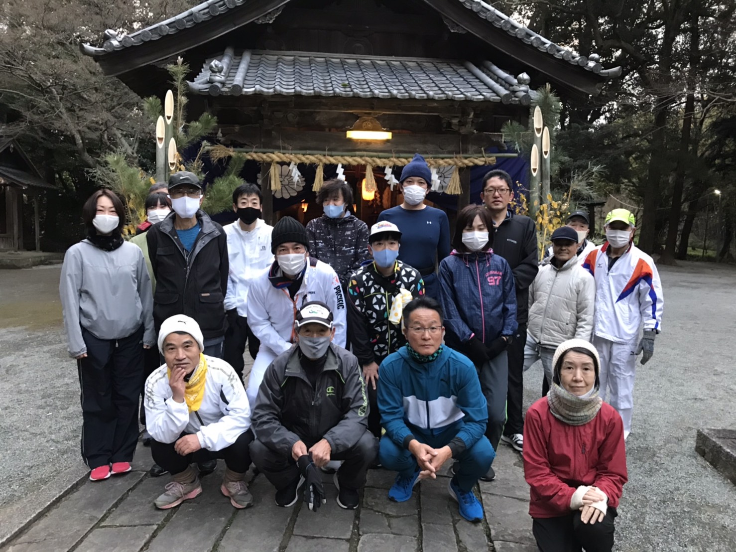 2021年1月1日　五所八幡宮にて