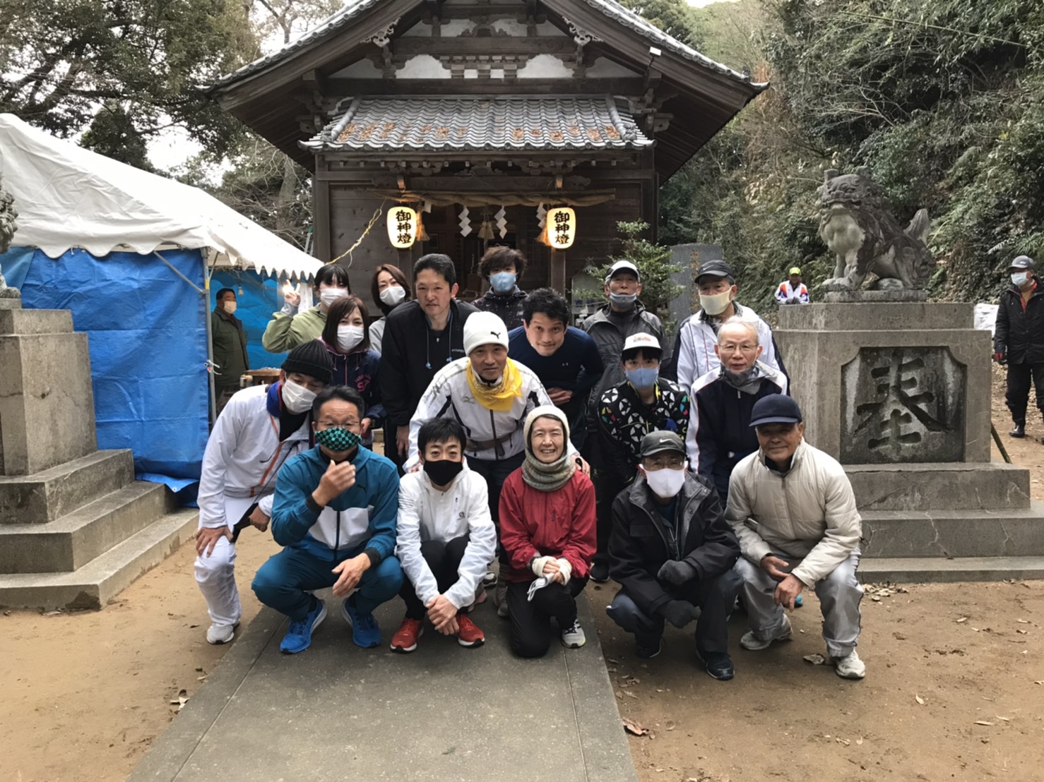 2021年1月1日　熊野神社にて