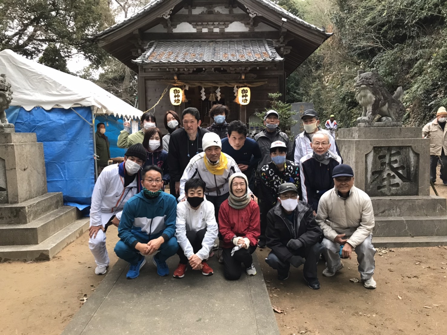 2021年1月1日　熊野神社にて